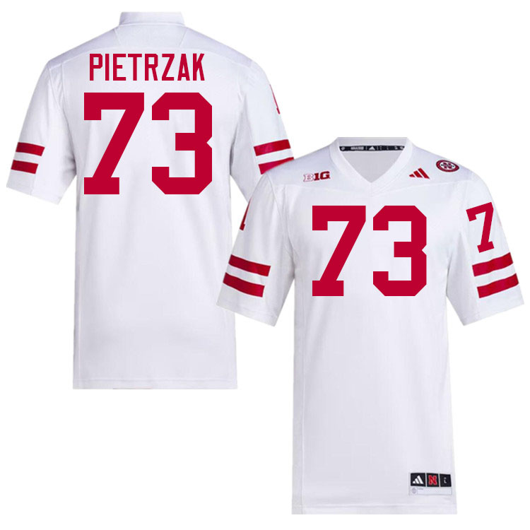 Nebraska Cornhuskers #73 Kade Pietrzak College Football Jerseys Stitched-White